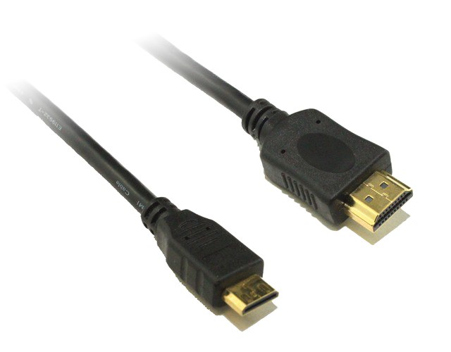 8Ware Mini HDMI to High Speed HDMI Cable 2m Male to Male 8Ware Mini HDMI to High Speed HDMI Cable 2m Male to Male